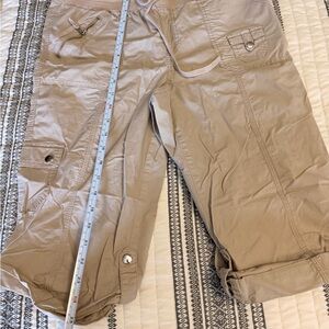 Style & Co. Tan Cargo Capris